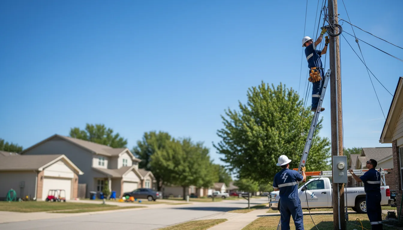 Residential electrician providing installation services in White, SD